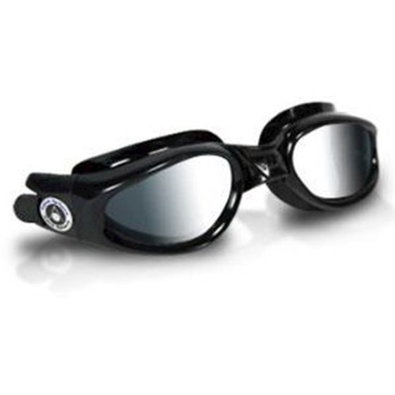 Yüzücü Gözlüğü - Kaiman - Black (Mirrored Lens) Görseli