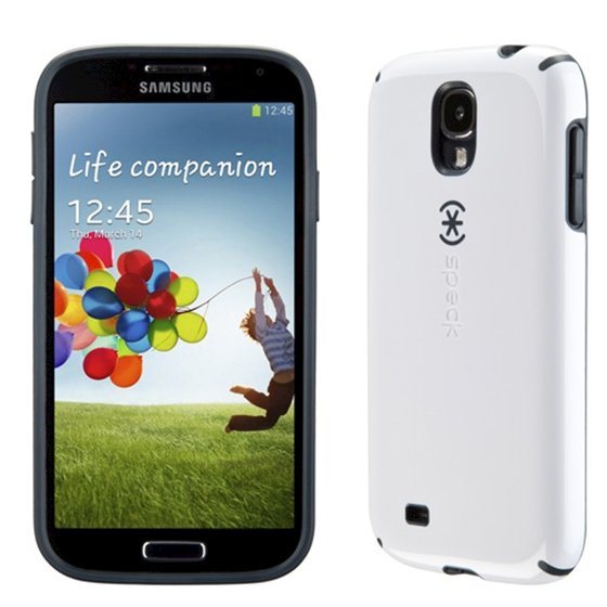 Kılıf CandyShell Sert Samsung Galaxy S 4 Beyaz, Kömür Grisi Görseli