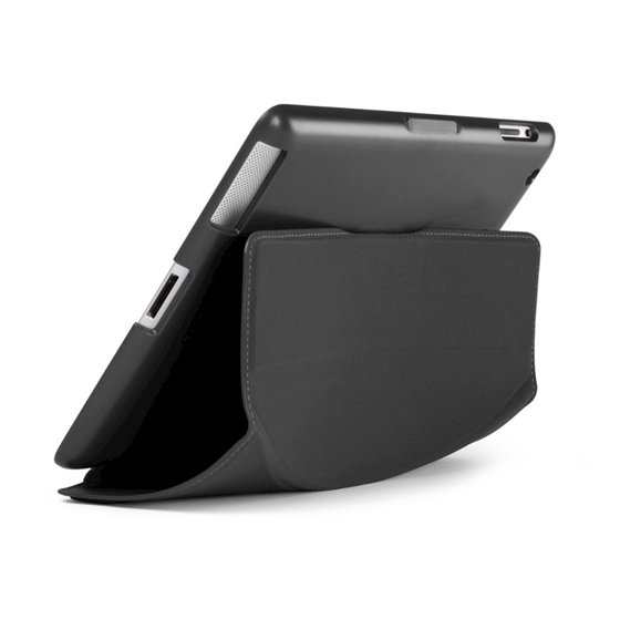 Kılıf ve Stand Lounge Deri iPad 3/iPad Siyah Görseli