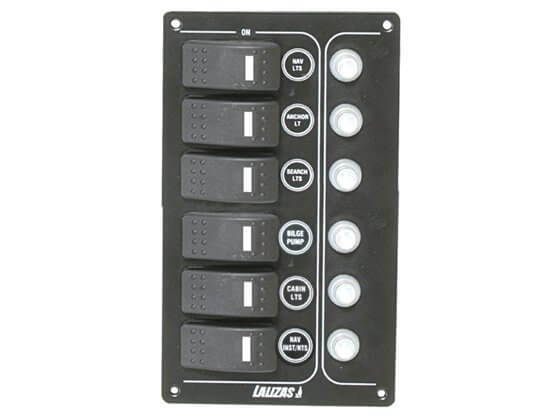 Sigorta Paneli - 6 LED Işıklı Anahtar - Su Geçirmez  Görseli
