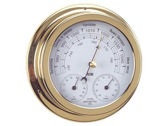 Barometre - Termometre - Higrometre - Pirinç -150mm Görseli