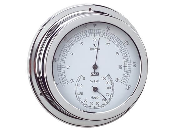 Termometre/Higrometre - Krom - 150mm Görseli