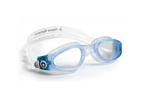 Yüzücü Gözlüğü - KAIMAN - Şeffaf Cam - Açık Mavi Çerçeve Görseli