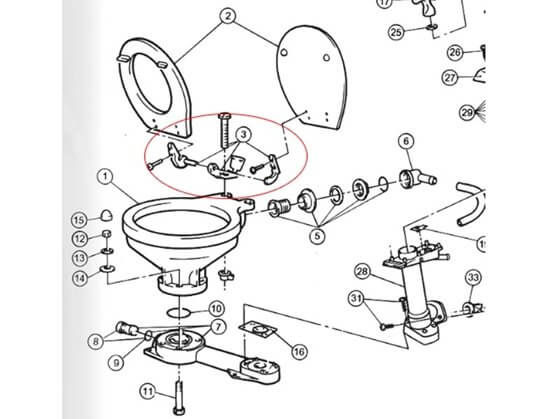 Menteşe Seti - Tuvalet Kapağı için (290/291/59128 ) Görseli