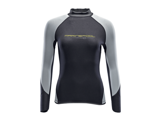 Likra - Uzun Kollu - NTS Flex Shirt LS - Kadın - Grey/Black Görseli