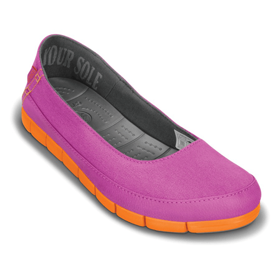 Terlik - Stretch Sole Flat - Kadın - Vibrant Violet/Orange Görseli