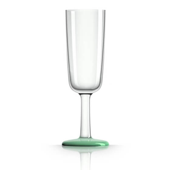 Kırılmaz Şampanya Bardağı - Yeşil - 180ml Görseli
