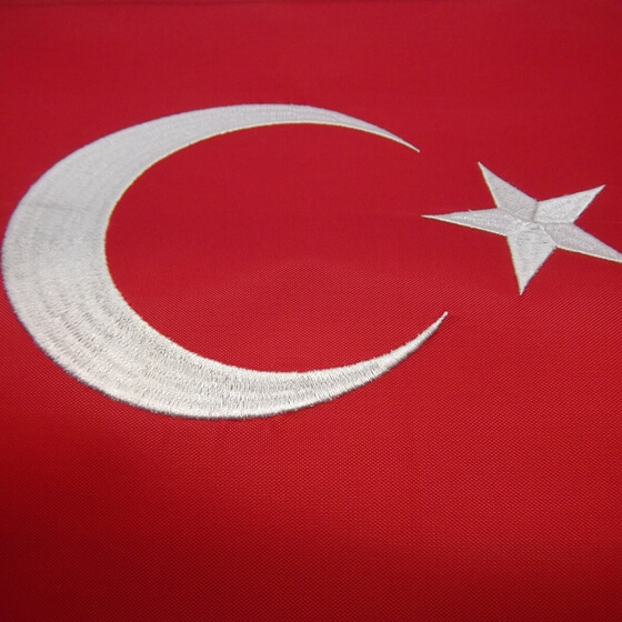 Türk Bayrağı - Nakışlı - 40x60 Görseli