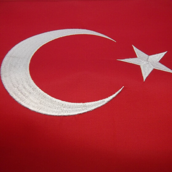 Türk Bayrağı - Nakışlı - 30x45 Görseli