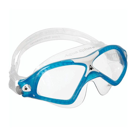 Yüzücü Gözlügü - Seal Xp2 Seffaf Lens - Aqua/Beyaz Çerçeve Seffaf Etekli Görseli