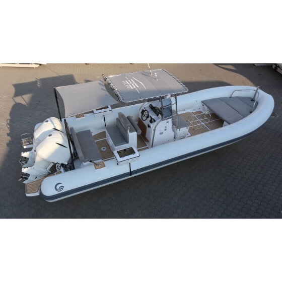 RIB - Work LINE - Tempest 900 Work - (Fish Pro) - Standart Gövde - Beyaz Karbon Dokulu - Gri Döşeme Görseli
