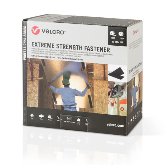 Velcro® Brand - Extreme Strength Fastener - 50mm x 5m - Siyah Görseli