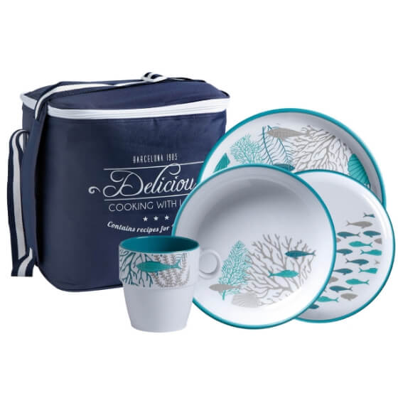 Yemek Seti - Coastal - 24 Parça (Çantası ile) Görseli