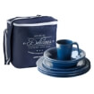 Yemek Seti - Harmony Blue - 24 Parça (Çantası ile) Görseli