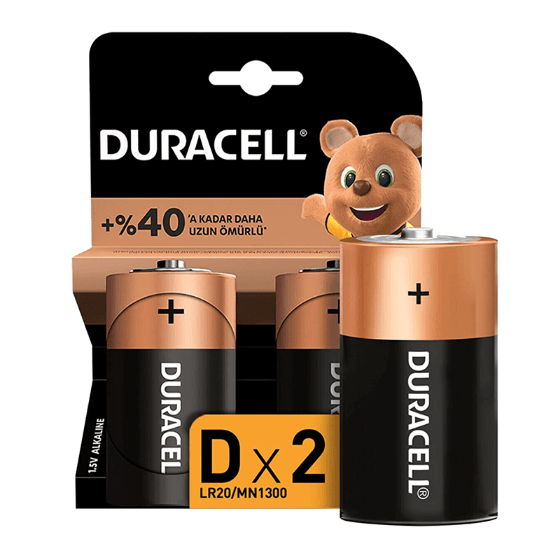 Pil - Duracell D Boy Pil 2'li Görseli