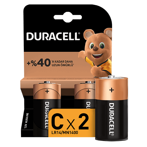 Pil - Duracell C Boy Pil 2'li Görseli