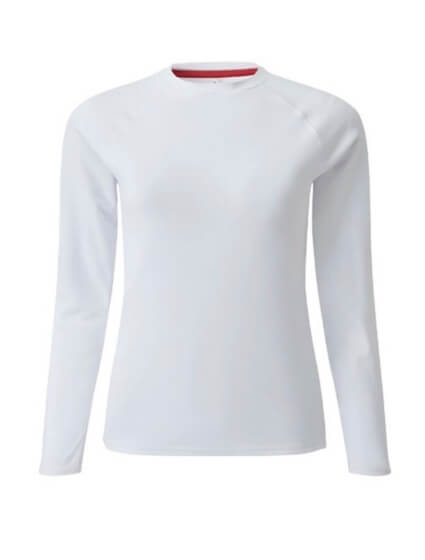 GILL WOMEN'S UV TEC LONG SLEEVE TEE - Kadın - White Görseli