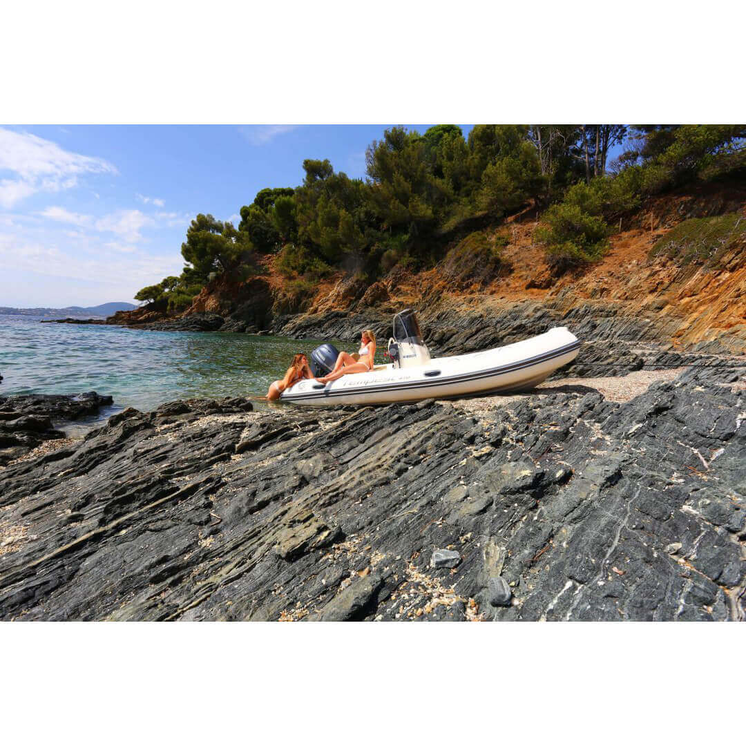 RIB - Top LINE - 470 Sun - Siyah Karbon Doku - Bakır Döşeme (Standart ...