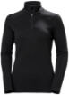 HH W LIFA MERINO MIDWEIGHT 1/2 ZI - Kadın - Black Görseli