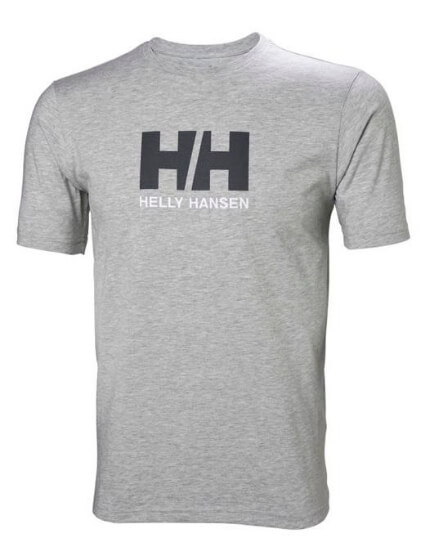 HH HH LOGO T-SHIRT - Erkek - Grey Melange Görseli