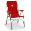Katlanır Sandalye - Yüksek Sırt - Tik Kolçak - Kırmızı Görseli