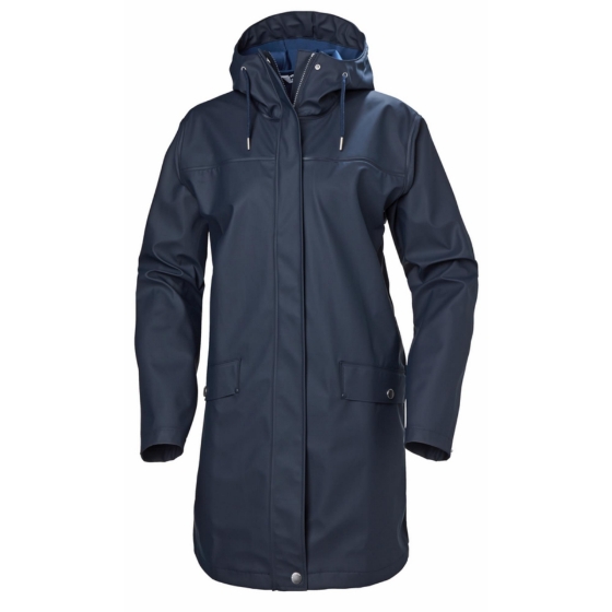 HELLY HANSEN  W MOSS YAĞMUR COAT PALTO - Kadın - Navy Görseli