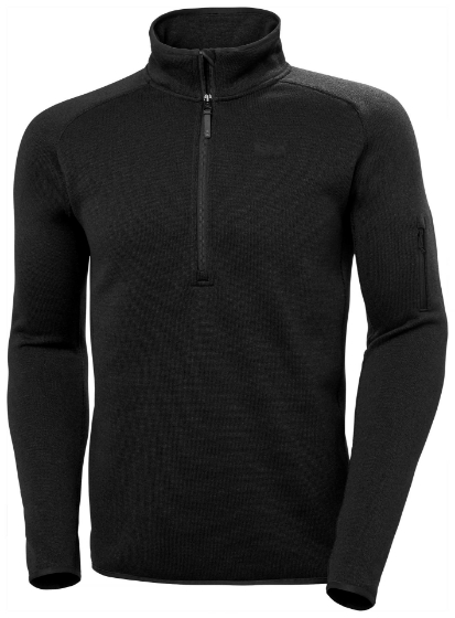HH VARDE 1/2 ZIP 2.0 - Erkek - Black Görseli