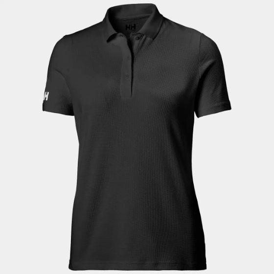 T-Shirt - Kadın - Polo Yaka - Crew Tech - Black Görseli