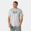 T-Shirt - Erkek - HH Tech Graphic 2.0 - Grey Fog Görseli