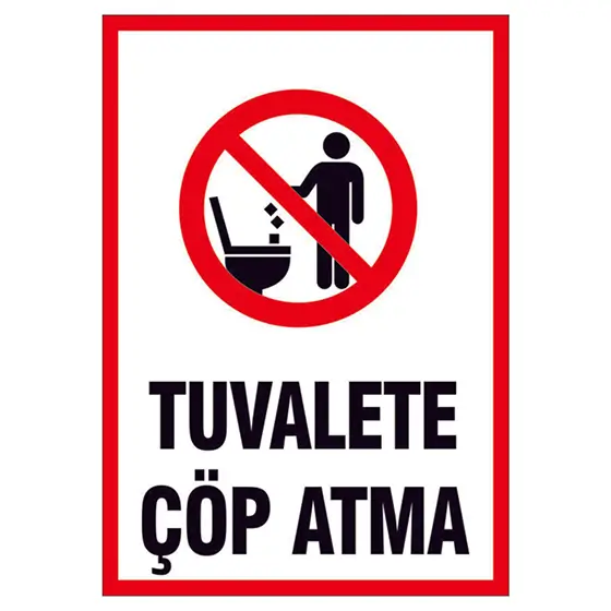 Tuvalete Çöp Atma Görseli