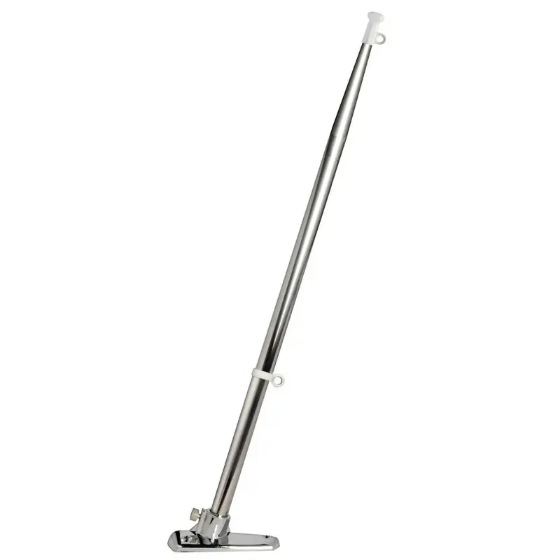 Bayrak Direği - Paslanmaz Çelik - 40cm - Eğimli Montaj Aparatı ile Görseli