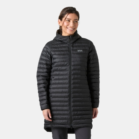 HELLY HANSEN W SIRDAL LONG HOODED INSULATOR MONT - Kadın - Black Görseli
