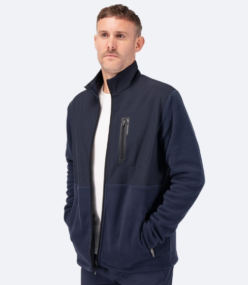 Hybrid Fleece Ceket Lacivert Görseli